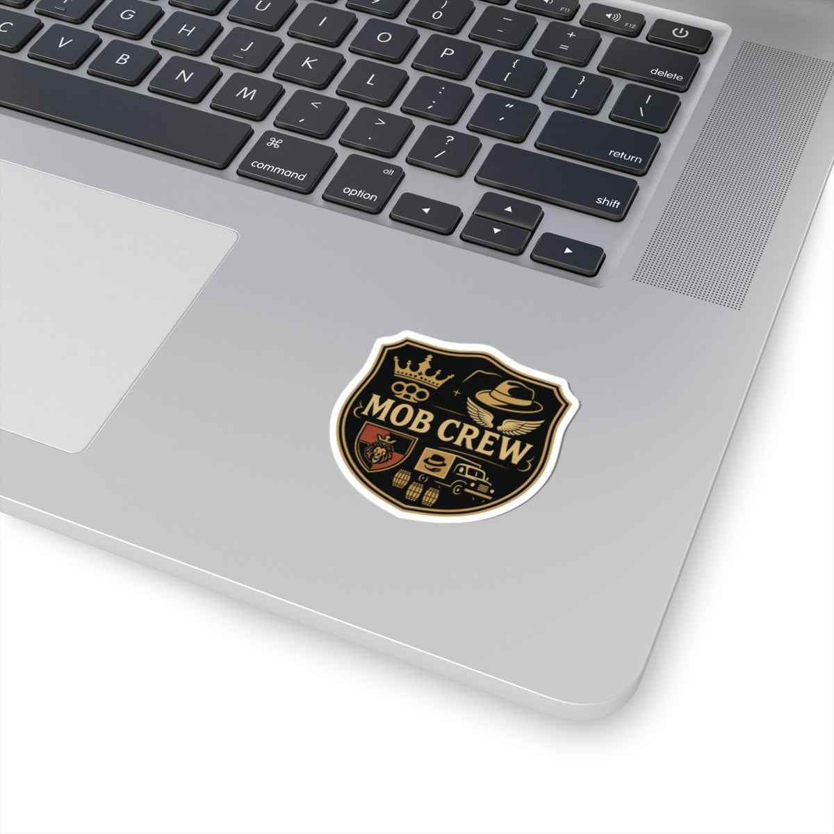 Retro Mob Crew Kiss-Cut Stickers | Vintage Vibe, Laptop Decor, Gift for Friends, Car Bumper Art, Cool Accessories