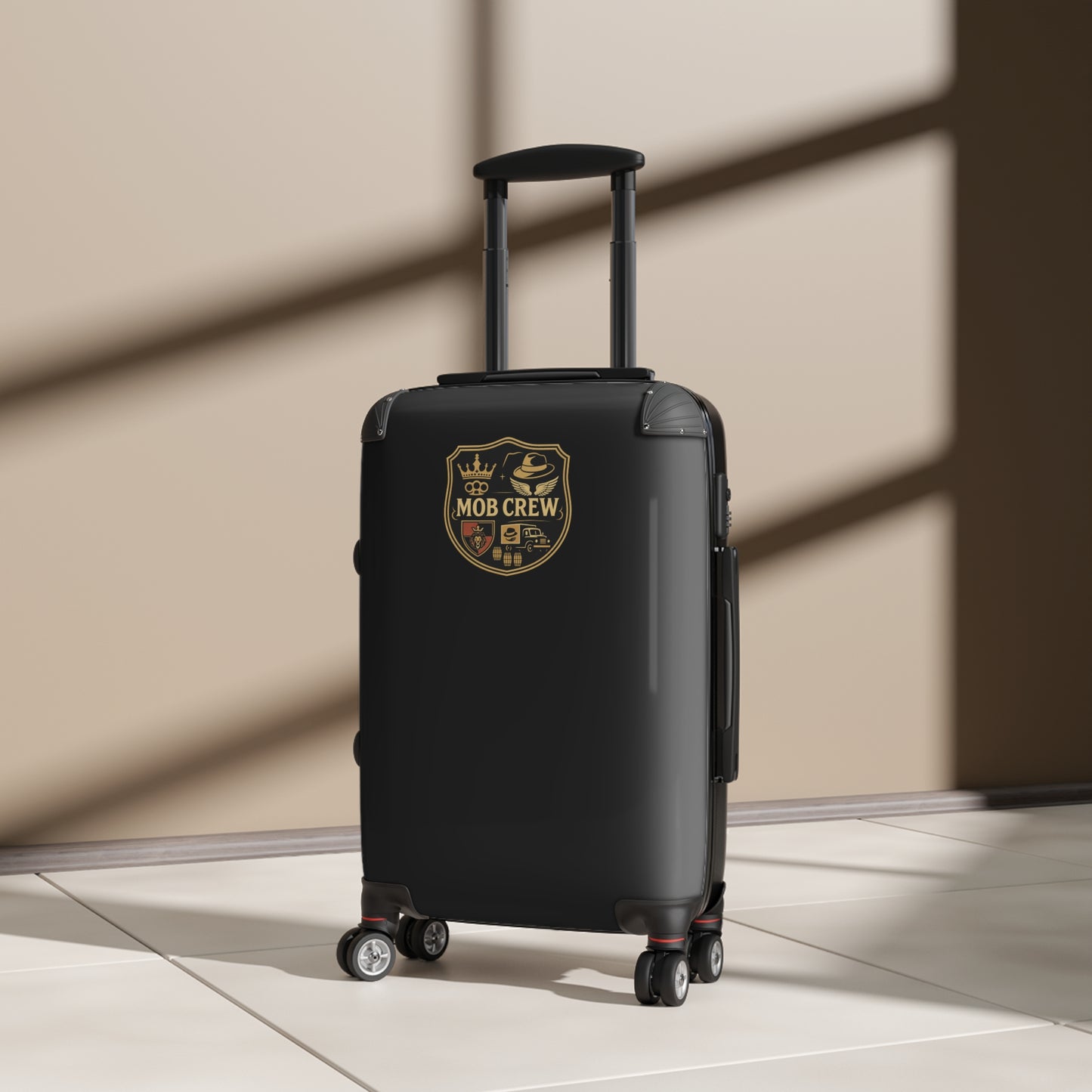 Mob Crew Small Luggage, Stylish Fun Luggage Perfect for Vacations Travel Suitcase Modern Carry-On