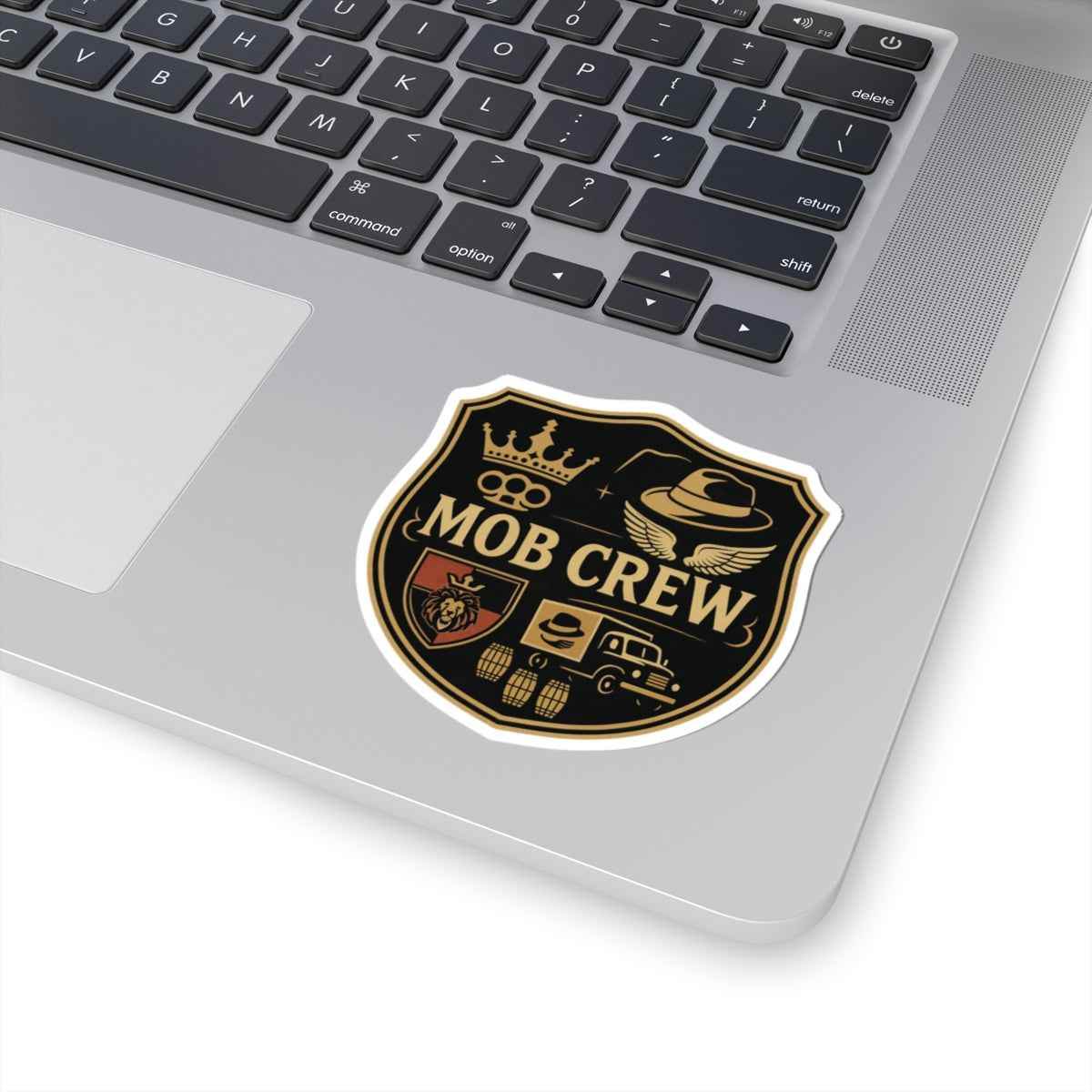 Retro Mob Crew Kiss-Cut Stickers | Vintage Vibe, Laptop Decor, Gift for Friends, Car Bumper Art, Cool Accessories