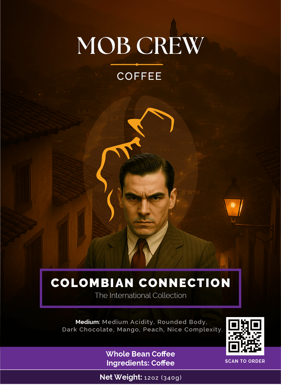 Colombian Connection whole bean coffee 12oz single origin Colombian premium beans