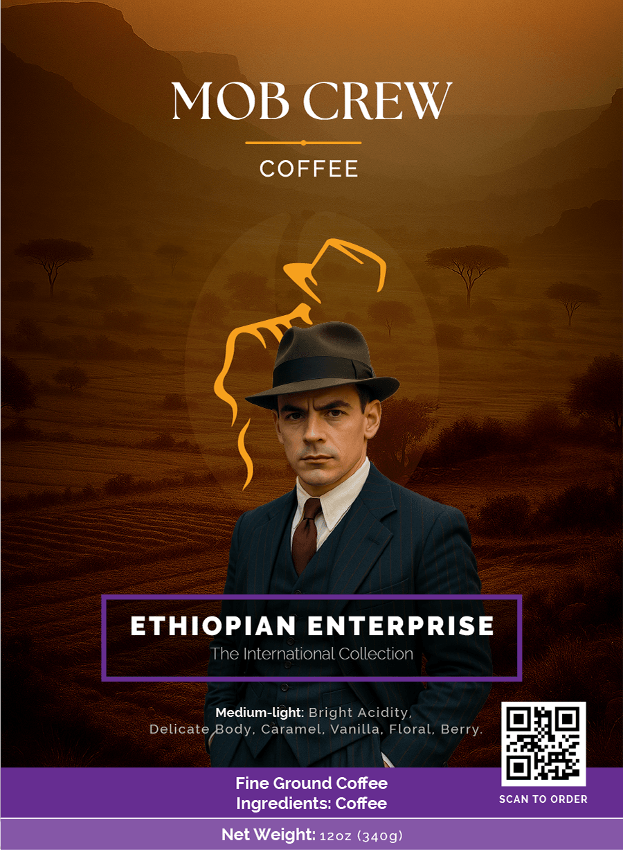 Ethiopian Enterprise coffee fine grind 12oz Ethiopia terroir bright delicate