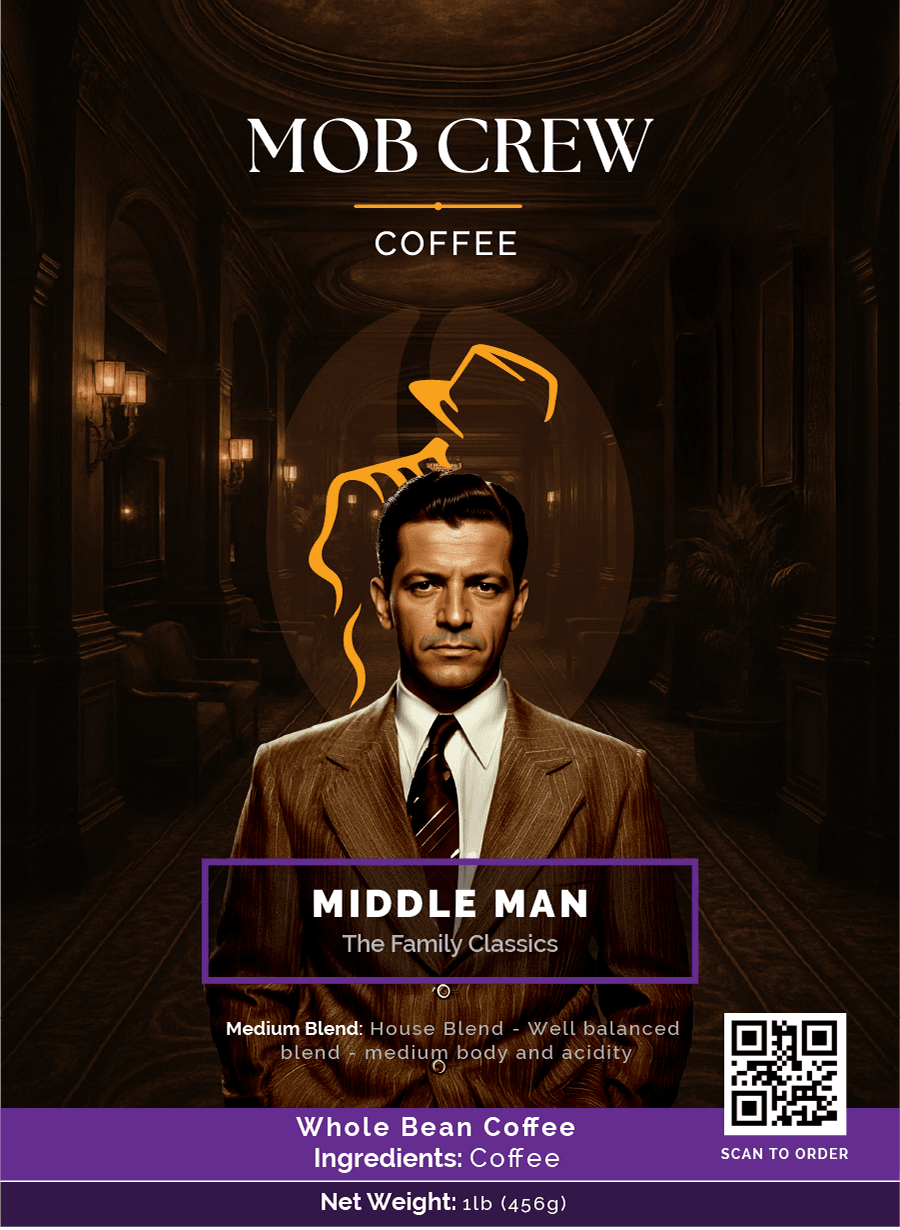 Middle Man whole bean coffee 1lb signature house blend premium beans