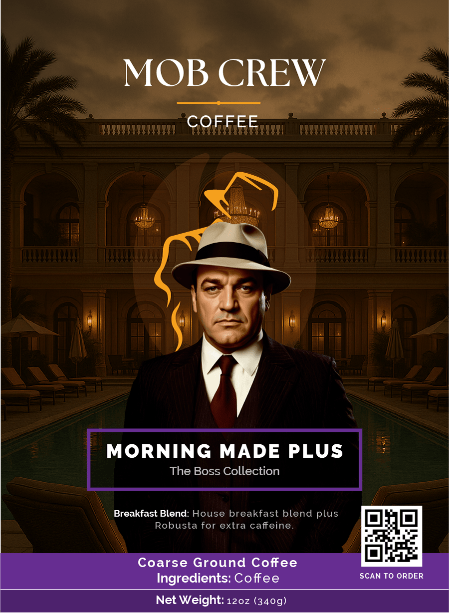 Morning Made Plus coffee coarse grind 12oz enhanced Robusta premium caffeine