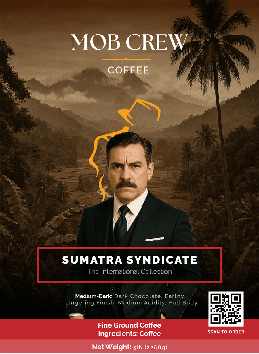 Sumatra Syndicate coffee fine grind 5lb Sumatra island bold terroir