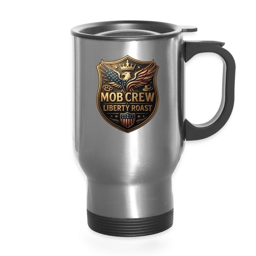 Mob Crew Liberty Roast Travel Mug - silver