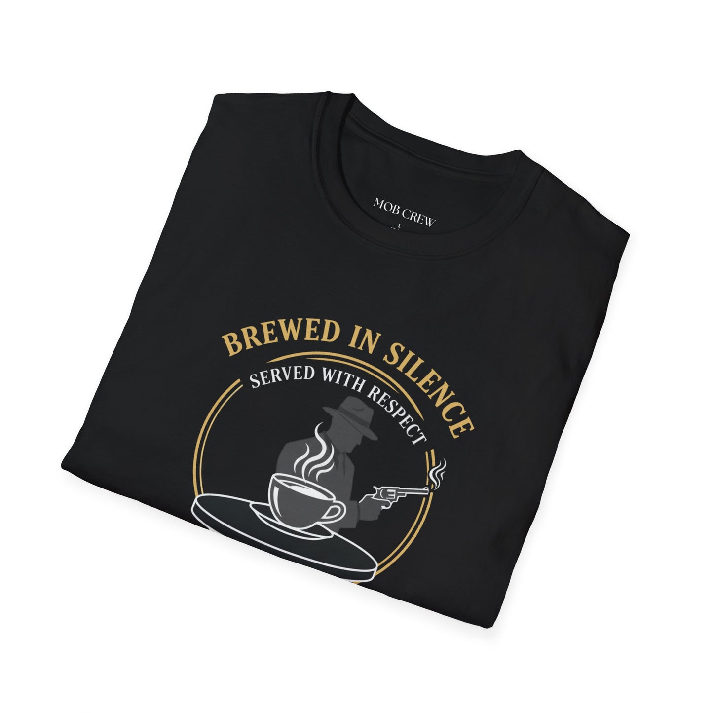 Mob Crew “Brewed in Silence, Served with Respect” Vintage T‑Shirt