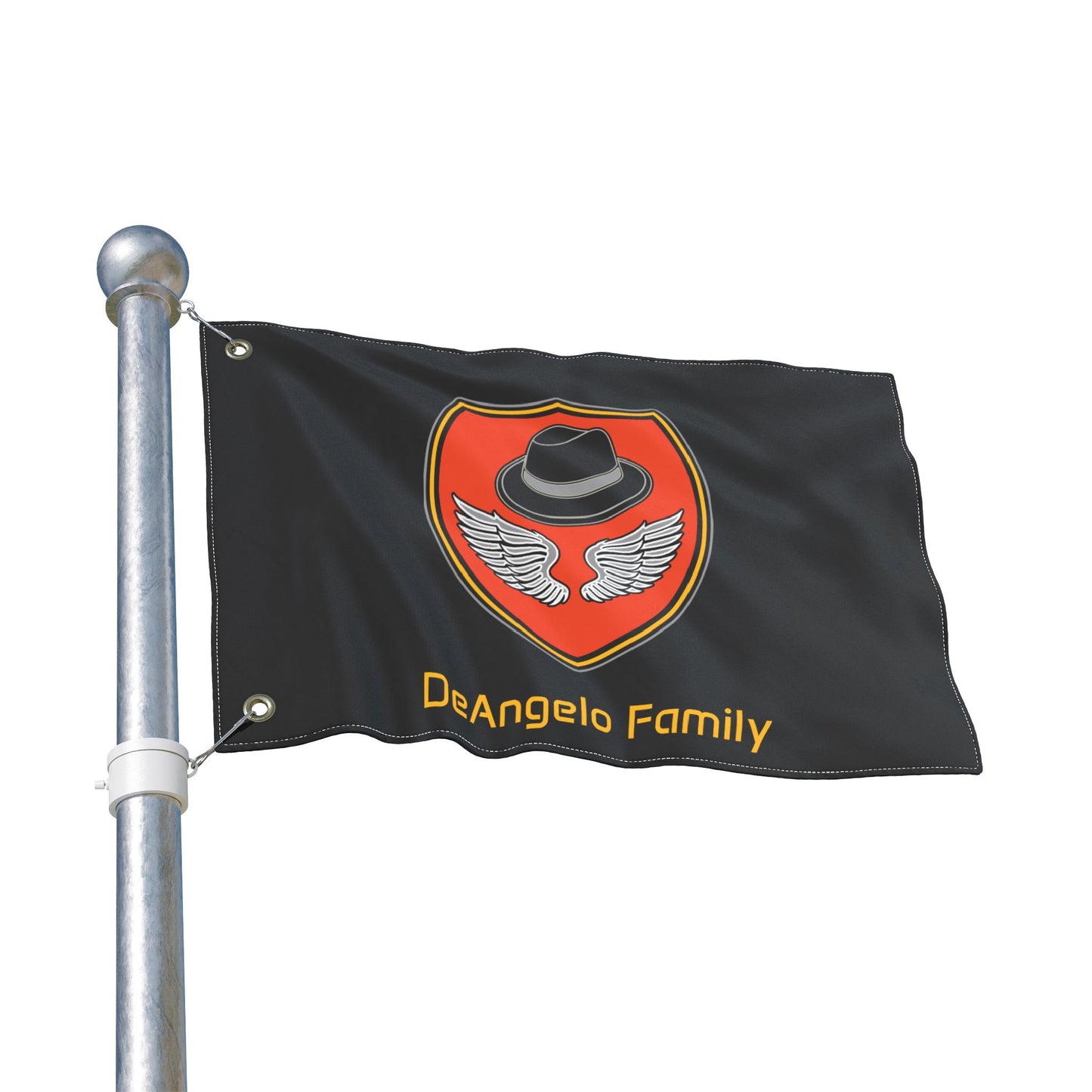 Family Flag — DeAngelo Family Crest Double-Sided Outdoor Banner
