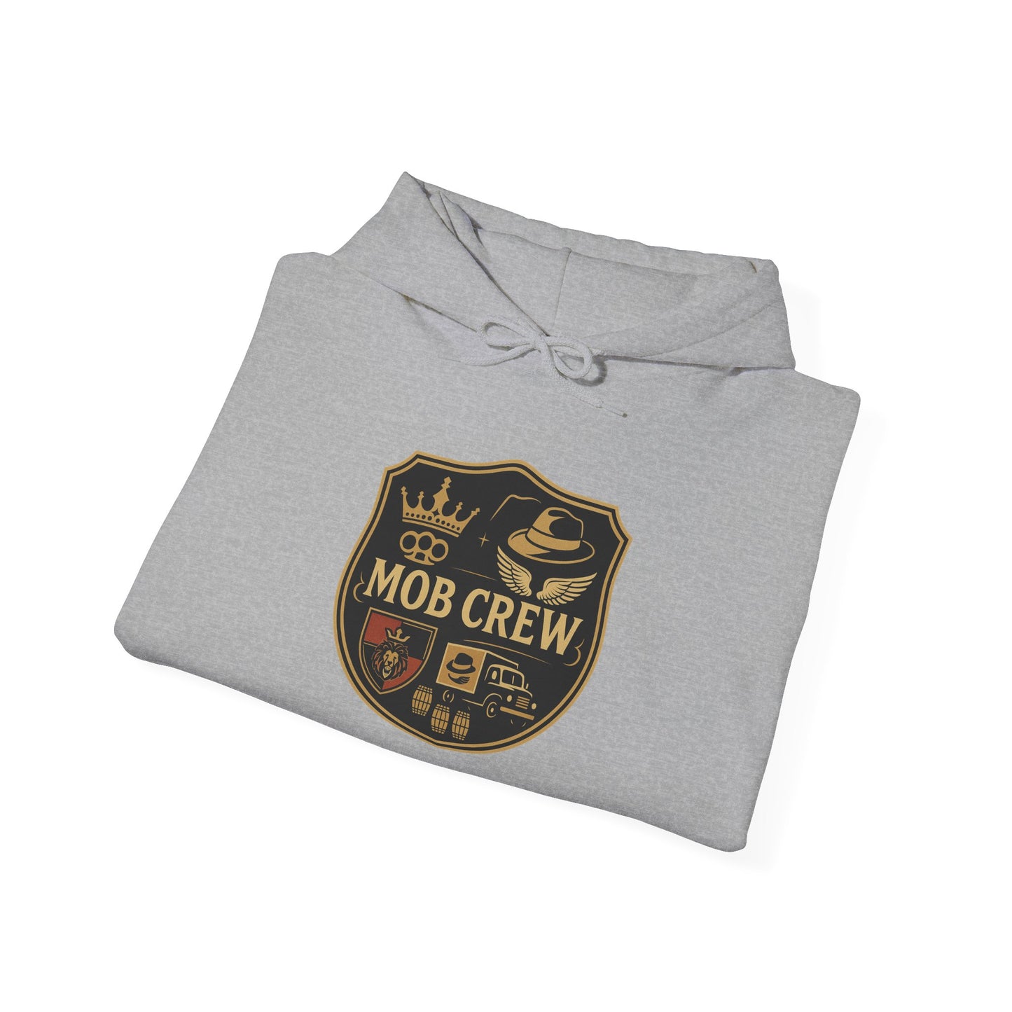 Mob Crew 4 Family Shield Hoodie – Vintage Pullover