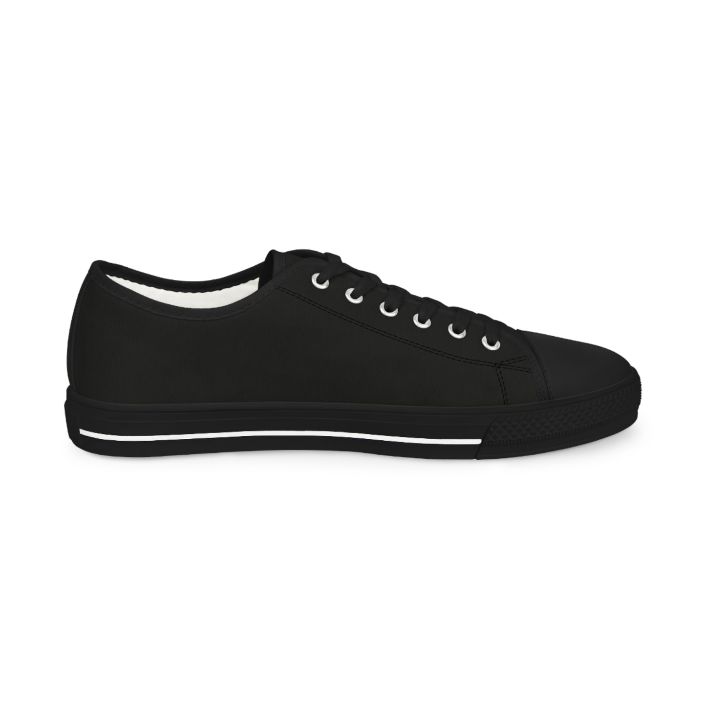 Mob Crew Classic Black Low Top Sneakers Men’s Casual Canvas Shoes