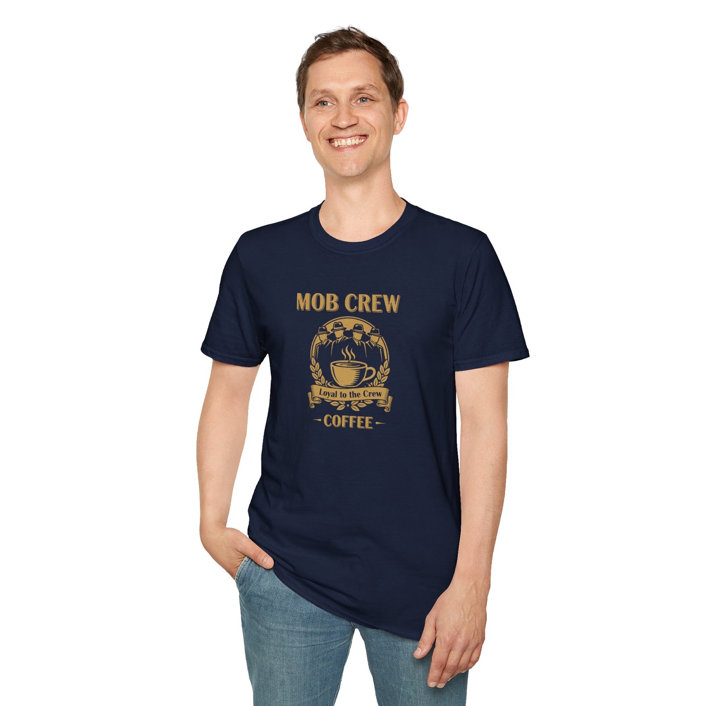 Mob Crew Coffee Loyal to The Crew T‑Shirt — Vintage Coffee Lover Tee
