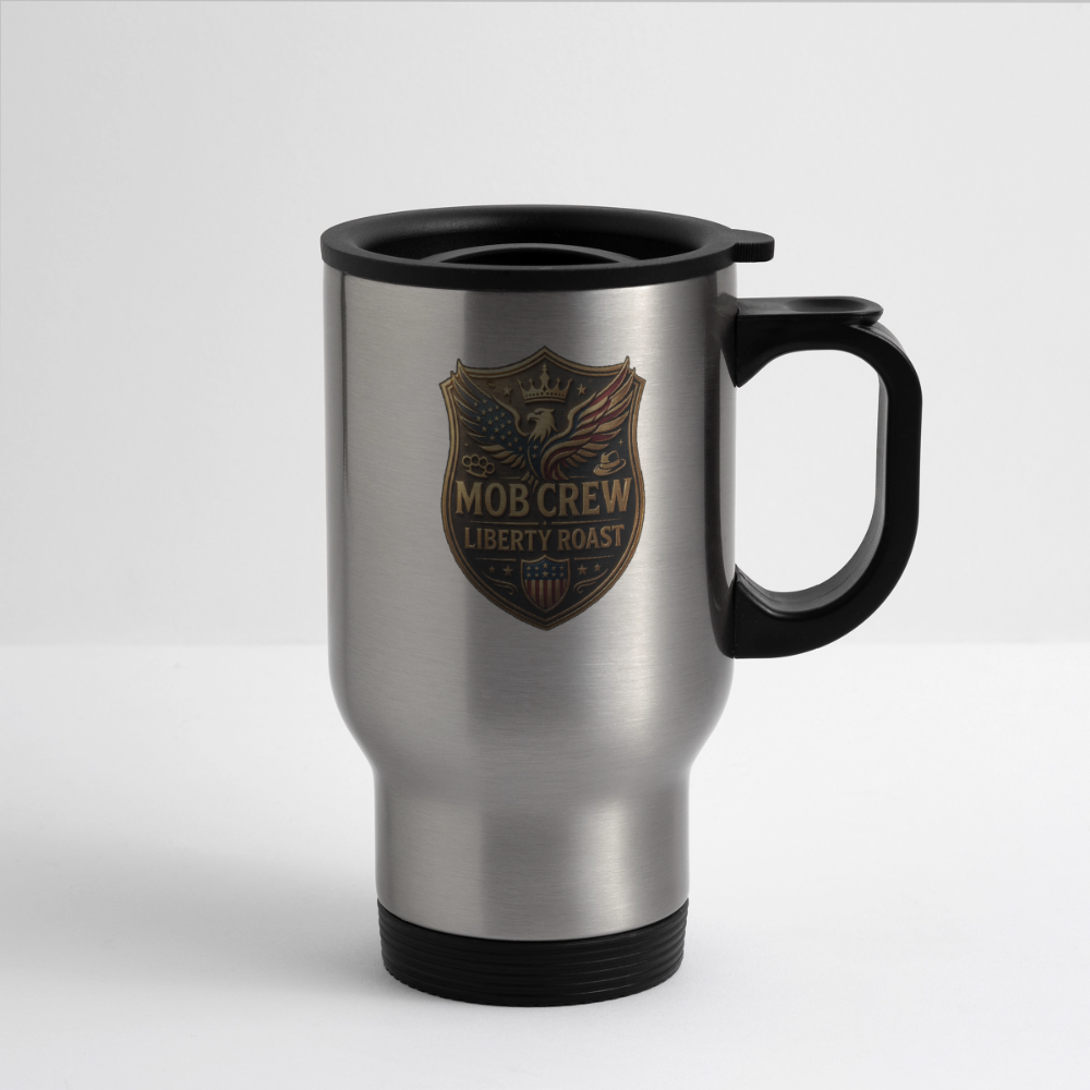 Mob Crew Liberty Roast Travel Mug - silver