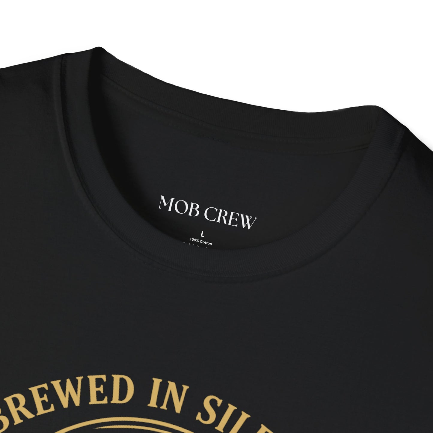 Mob Crew “Brewed in Silence, Served with Respect” Vintage T‑Shirt
