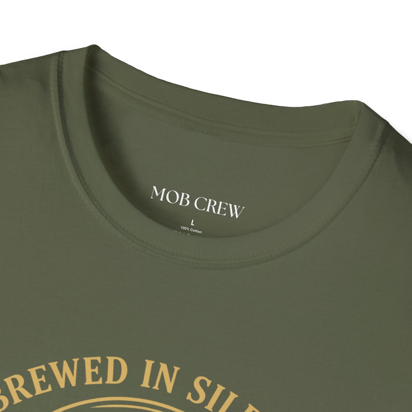 Mob Crew “Brewed in Silence, Served with Respect” Vintage T‑Shirt