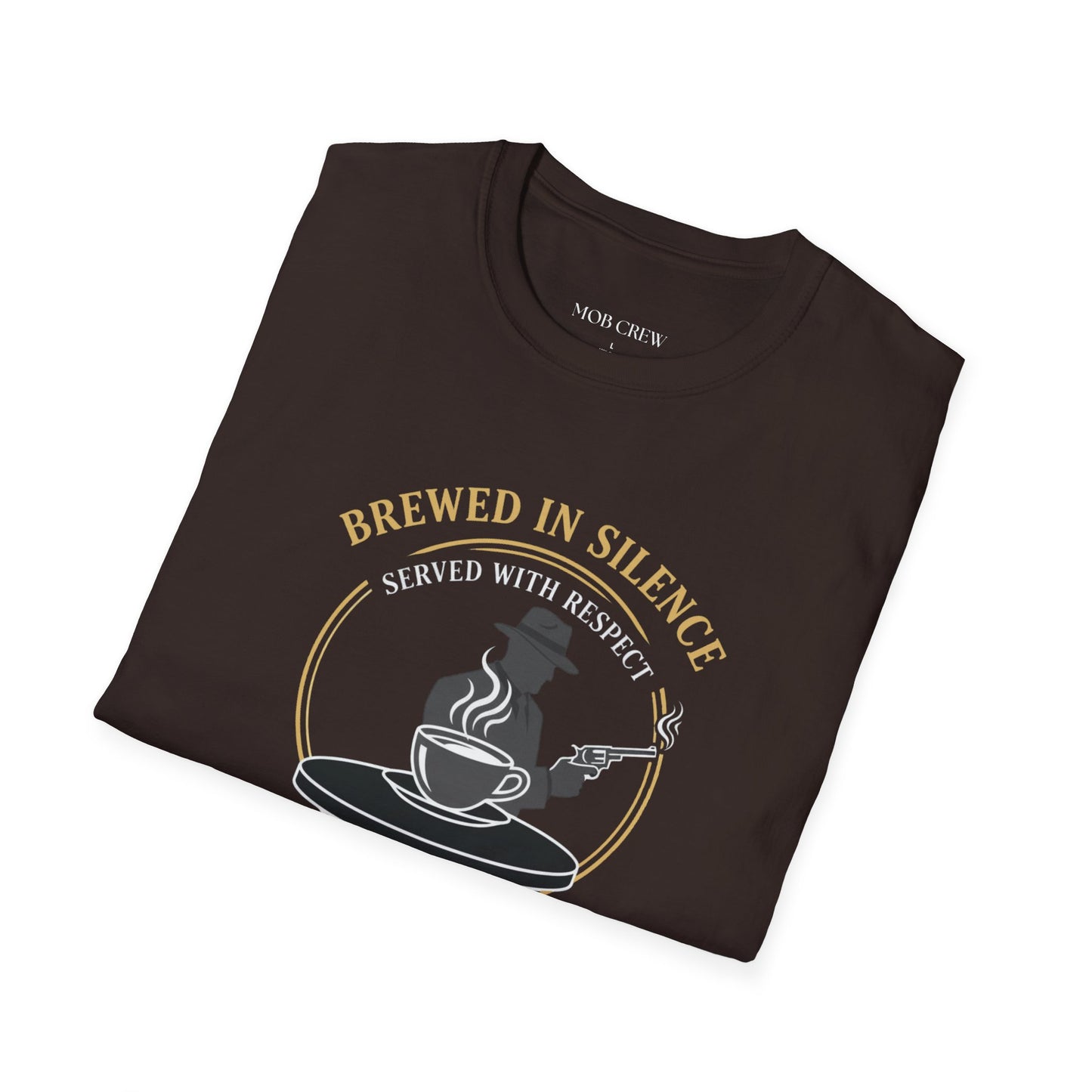 Mob Crew “Brewed in Silence, Served with Respect” Vintage T‑Shirt