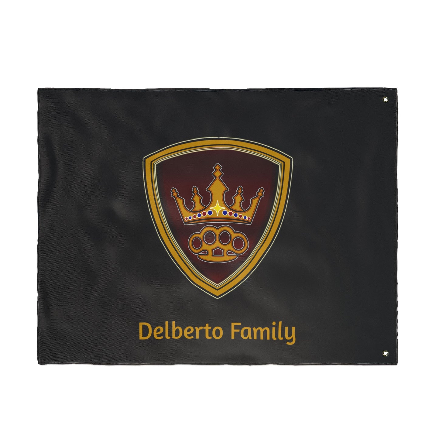 Delberto Family Flag — Double-Sided Outdoor Banner