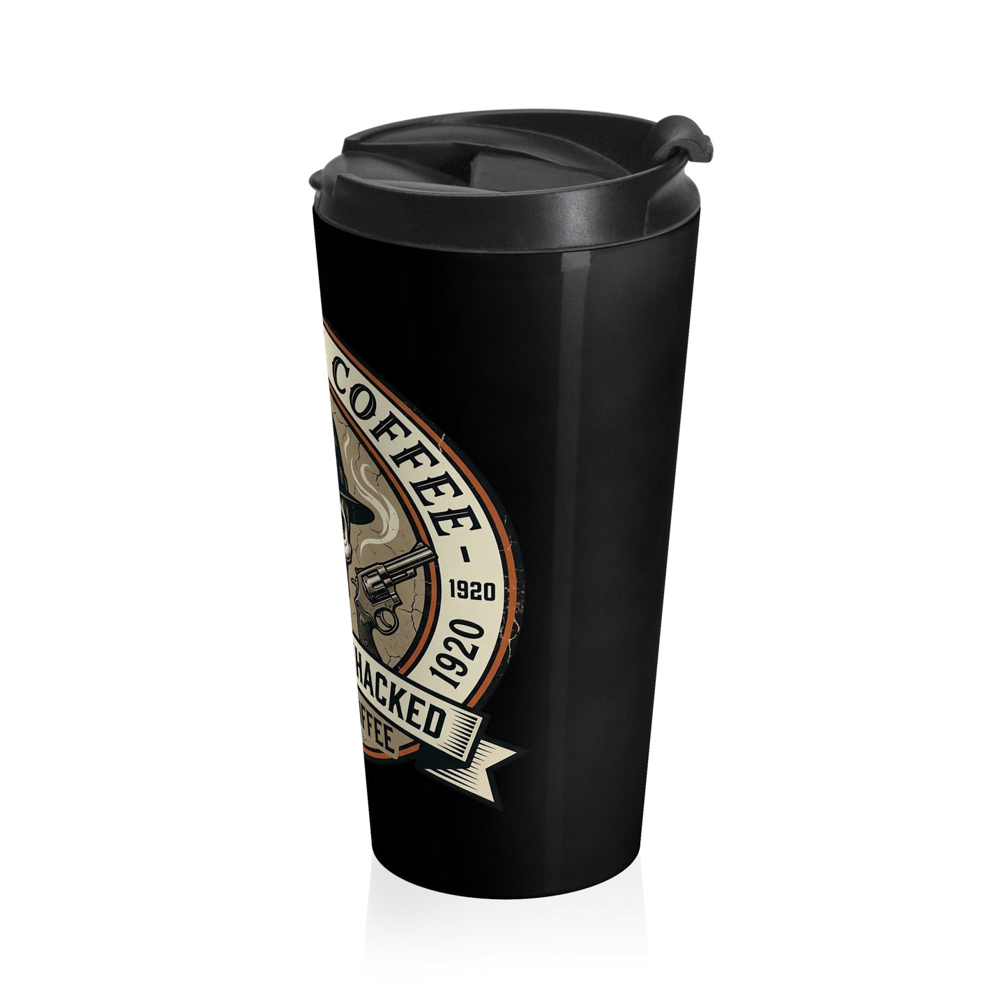 Mob Crew Don’t Get Whacked by Weak Coffee Black Travel Mug Stainless Steel Tumbler