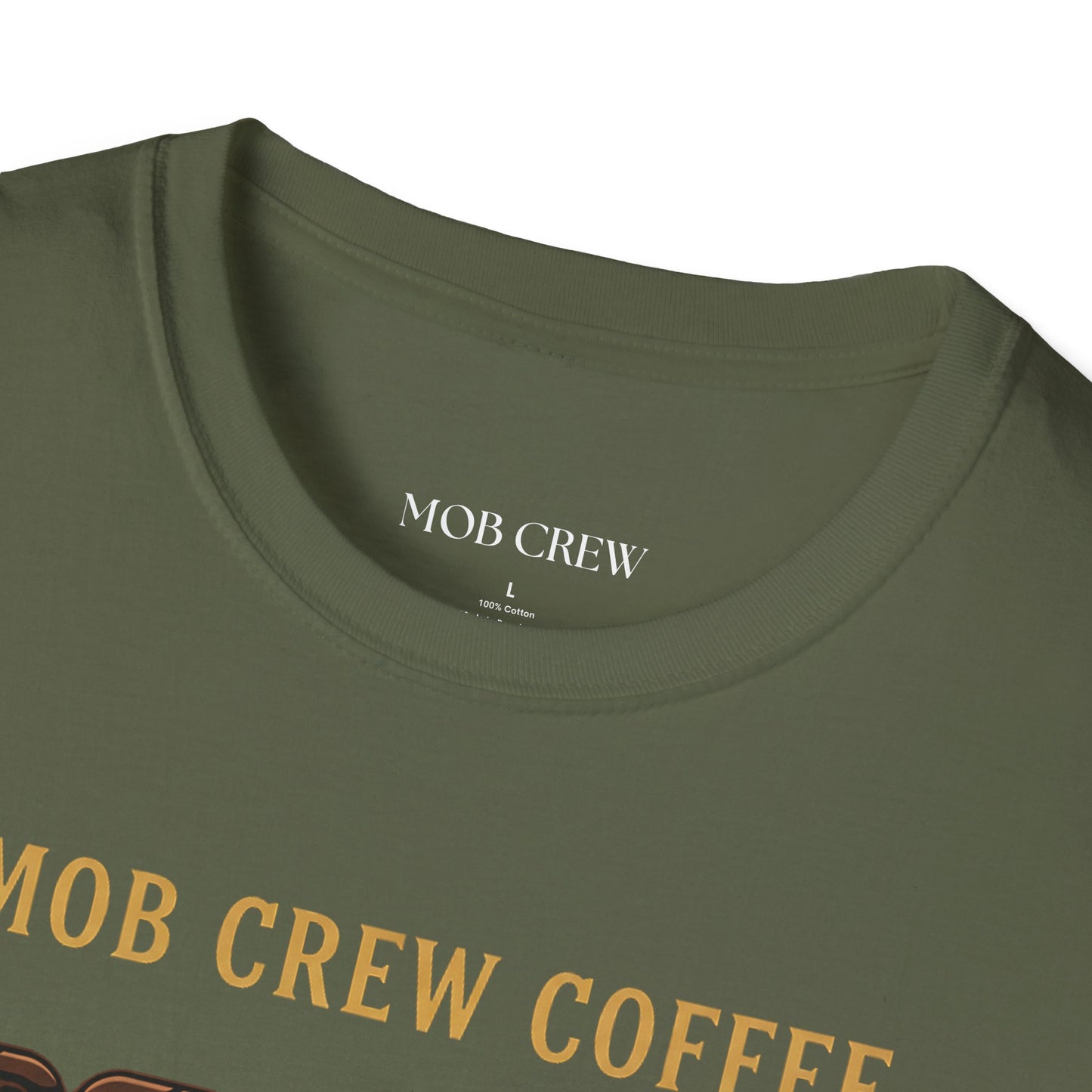 Mob Crew No Weak Coffee, No Weak Links T‑Shirt Vintage Chain Logo Tee