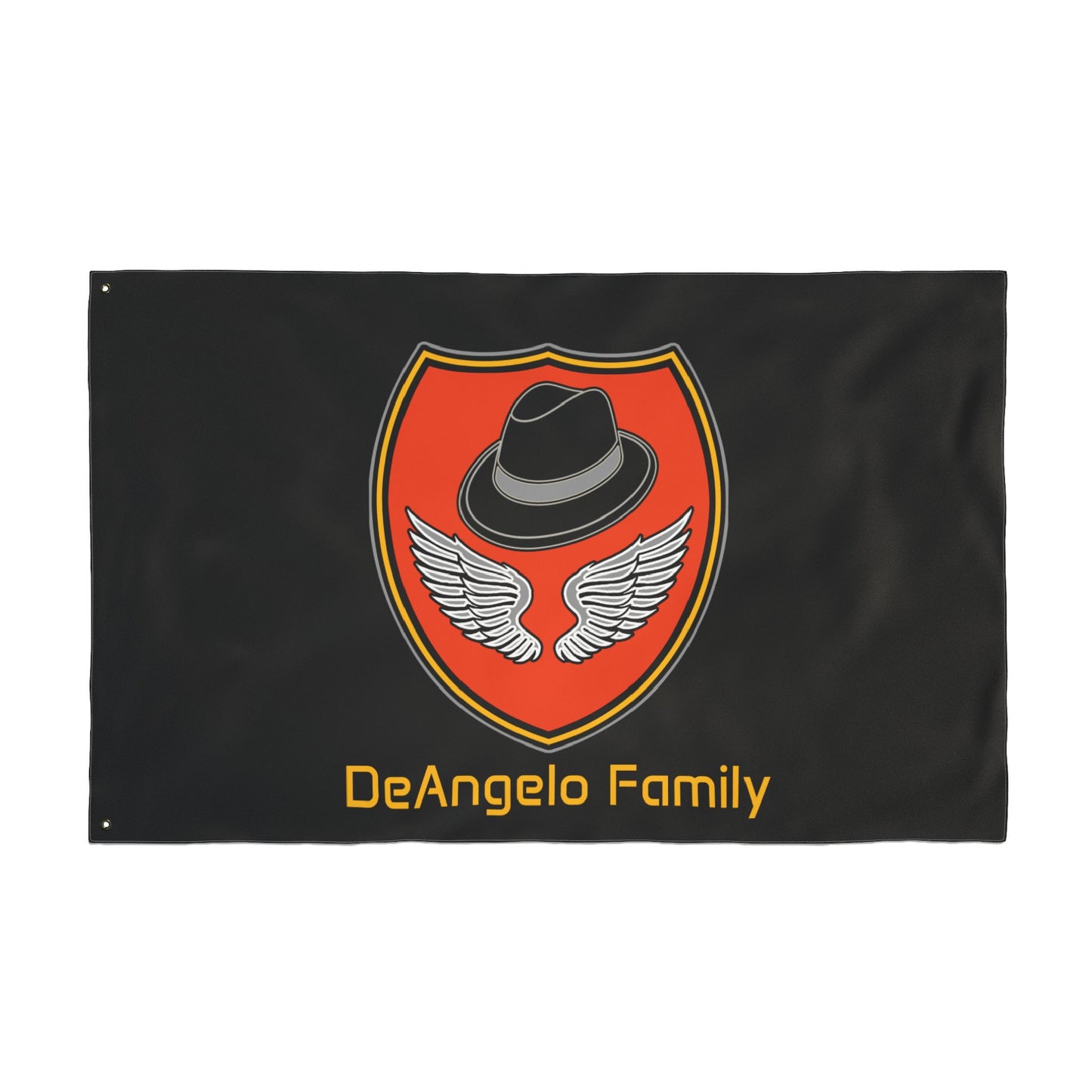 Family Flag — DeAngelo Family Crest Double-Sided Outdoor Banner