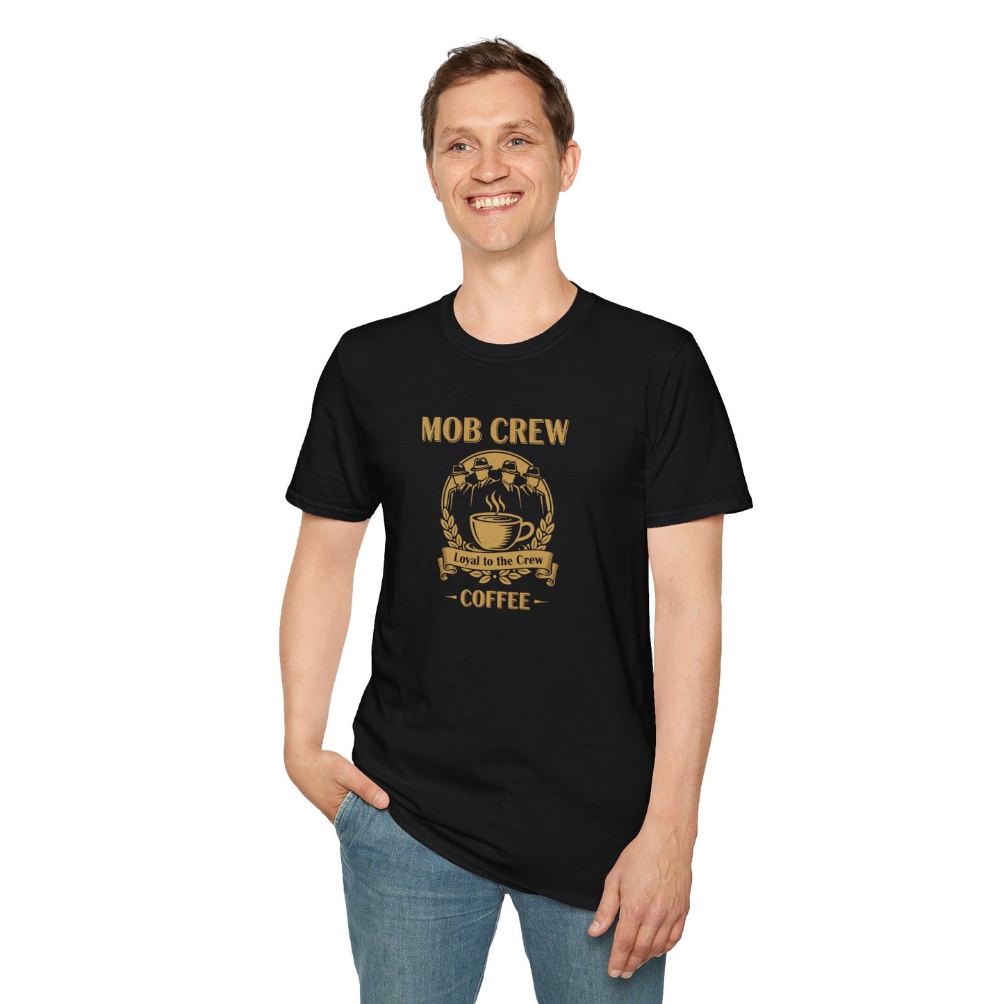 Mob Crew Coffee Loyal to The Crew T‑Shirt — Vintage Coffee Lover Tee