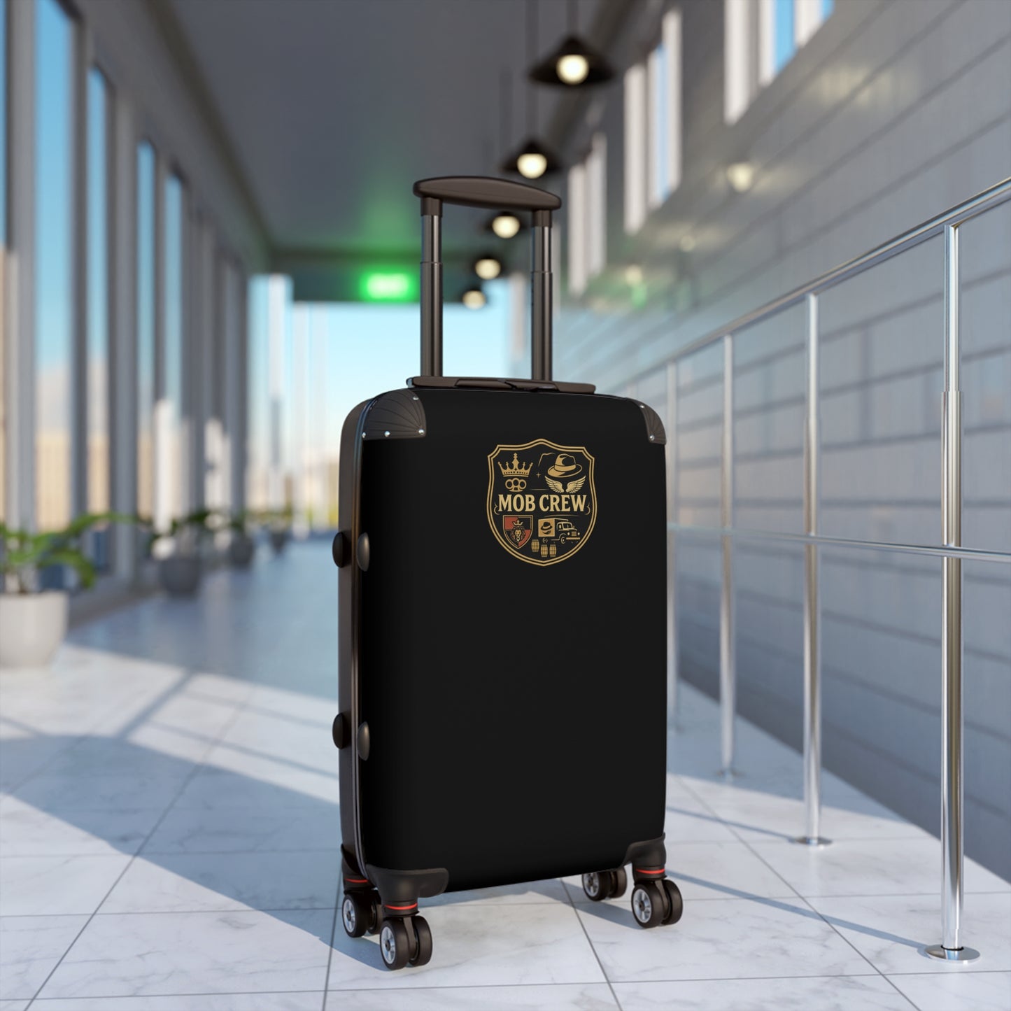 Mob Crew Small Luggage, Stylish Fun Luggage Perfect for Vacations Travel Suitcase Modern Carry-On