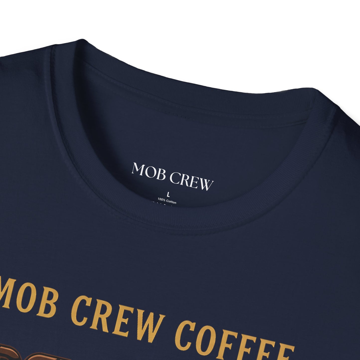 Mob Crew No Weak Coffee, No Weak Links T‑Shirt Vintage Chain Logo Tee