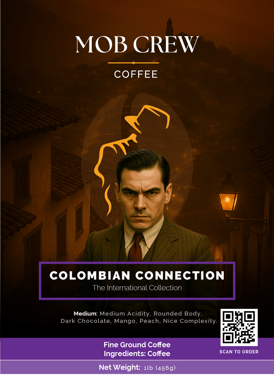 Colombian Connection coffee fine grind 1lb Colombia terroir vibrant complex