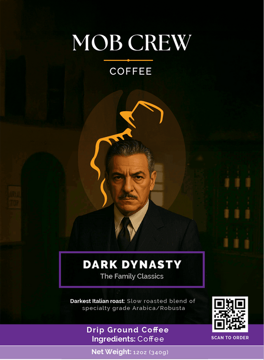 Dark Dynasty coffee drip grind 12oz darkest roast rich smoky potent