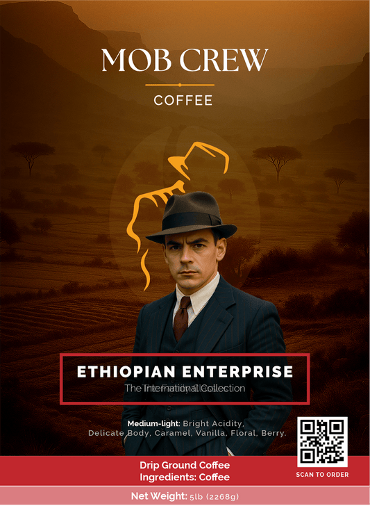 Ethiopian Enterprise coffee drip grind 5lb single origin caramel vanilla floral berry notes