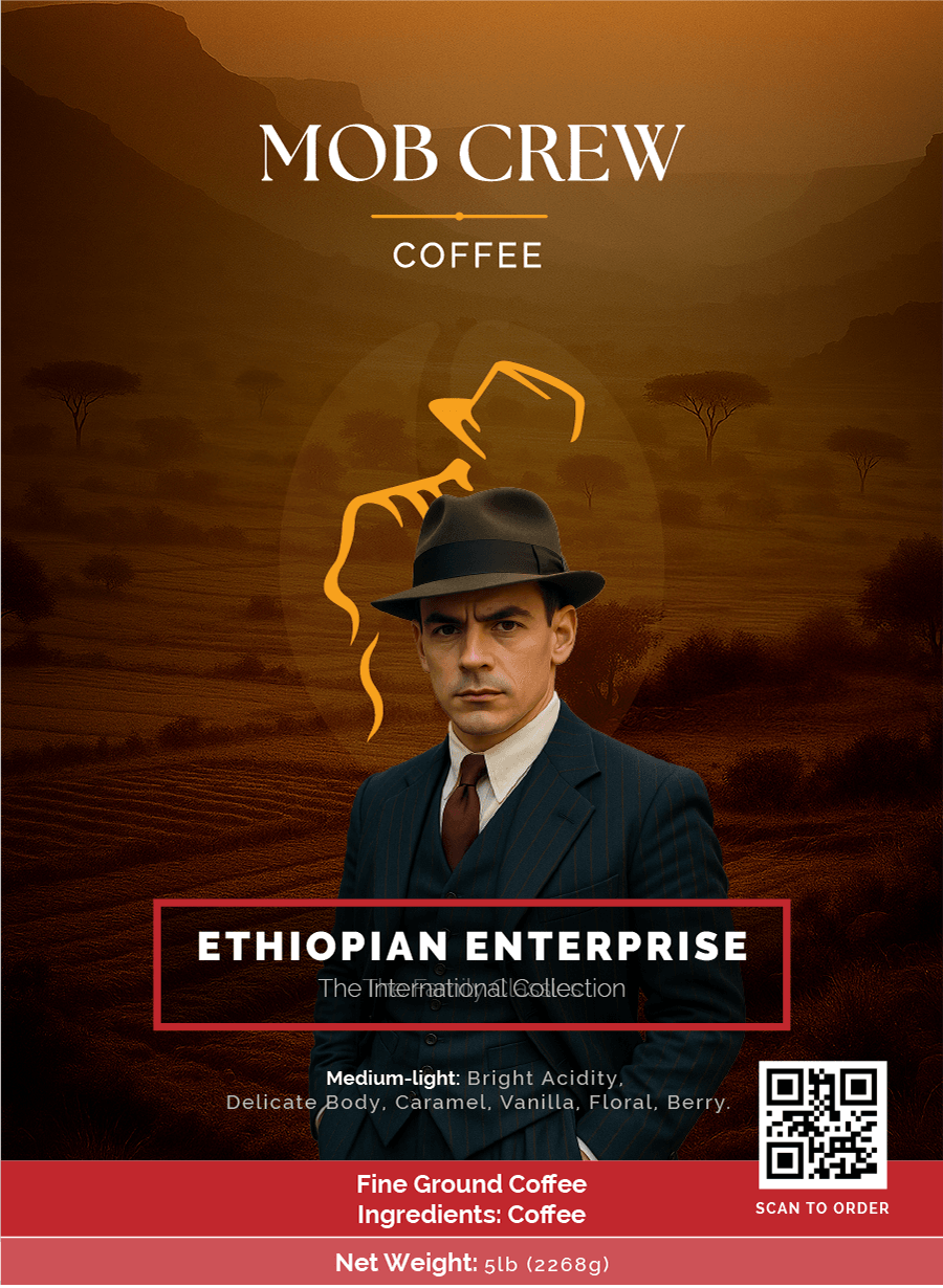 Ethiopian Enterprise coffee fine grind 5lb Ethiopia terroir bright delicate