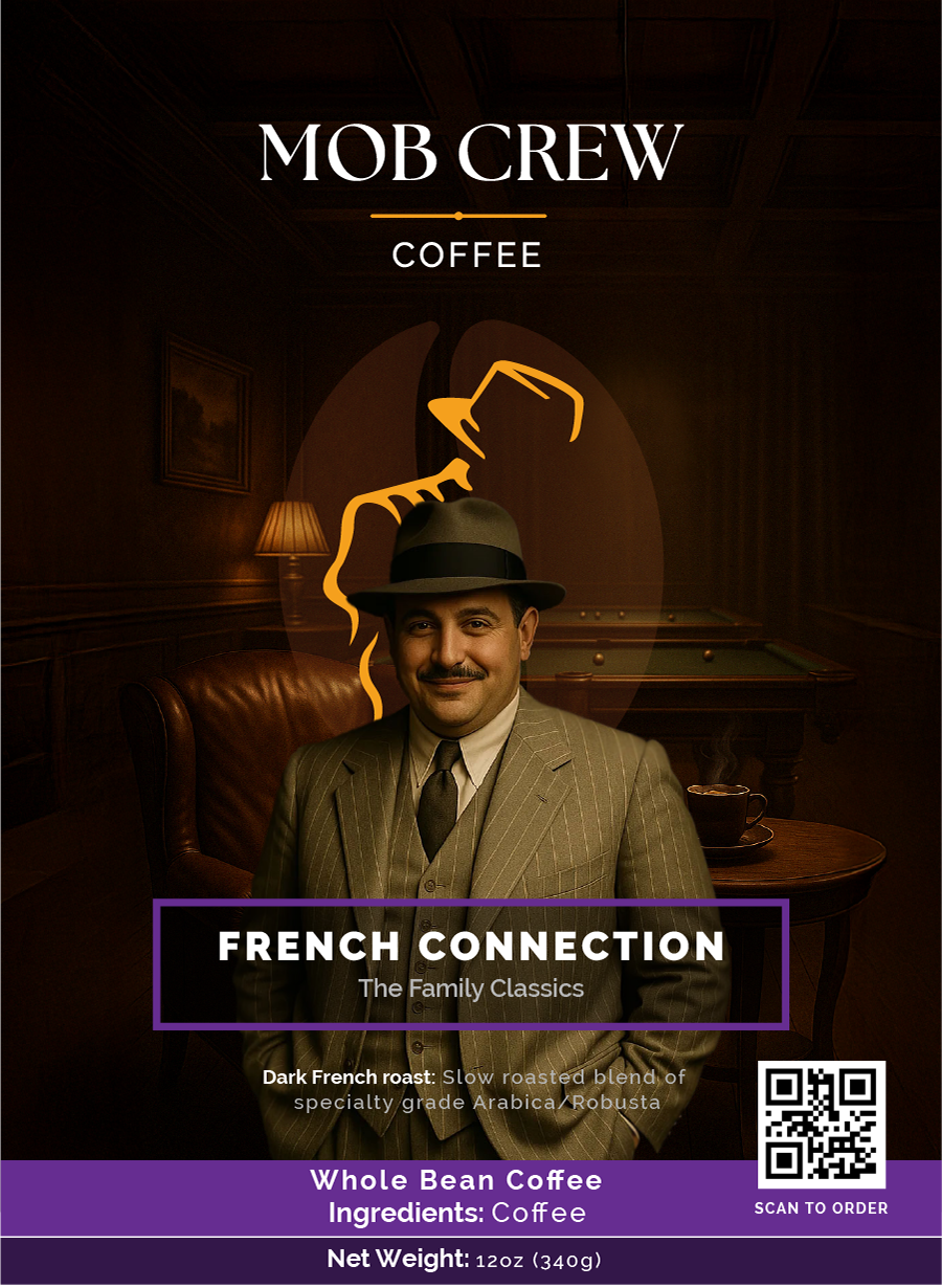 French Connection: 12oz Embrace the Richness of the Dark.