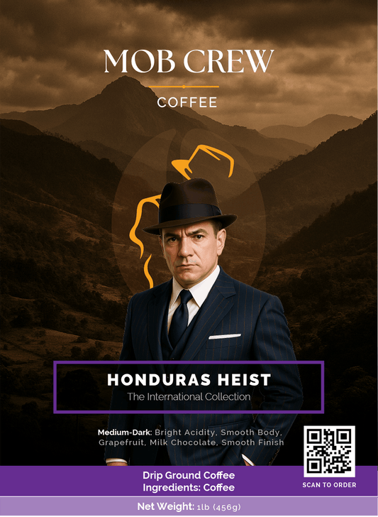 Honduras Heist coffee drip grind 1lb single origin grapefruit milk chocolate notes