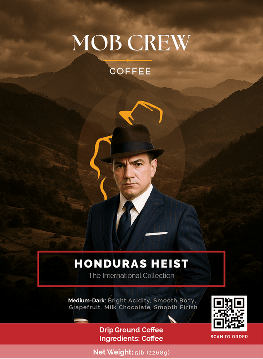 Honduras Heist coffee drip grind 5lb single origin grapefruit milk chocolate notes