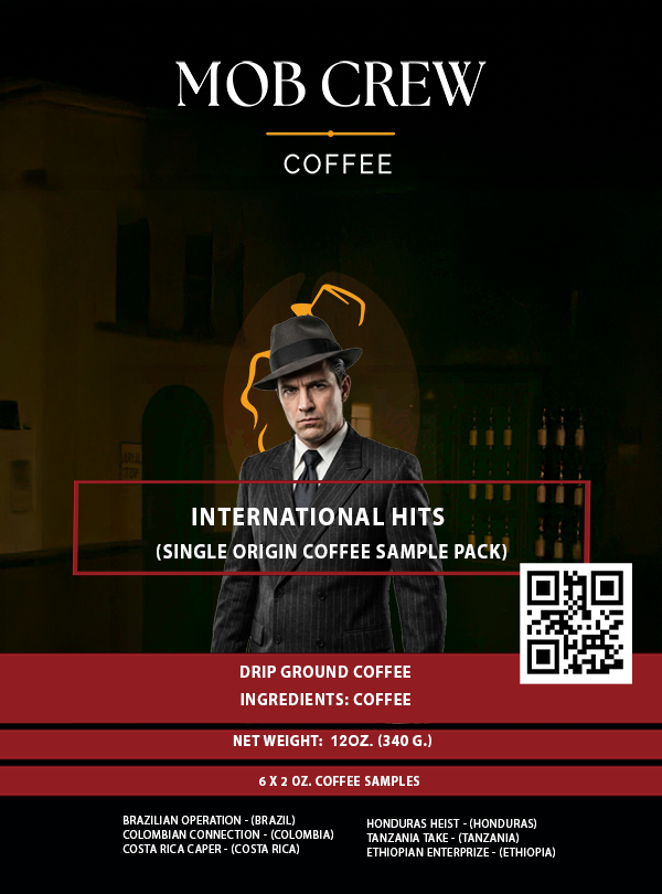 International Hits (Single Origin) Sample Pack — 6x 2oz Ground Coffee Samples