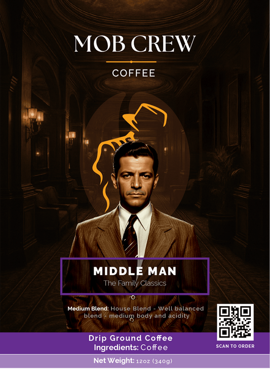 Middle Man coffee drip grind 12oz house blend smooth nuanced flavor
