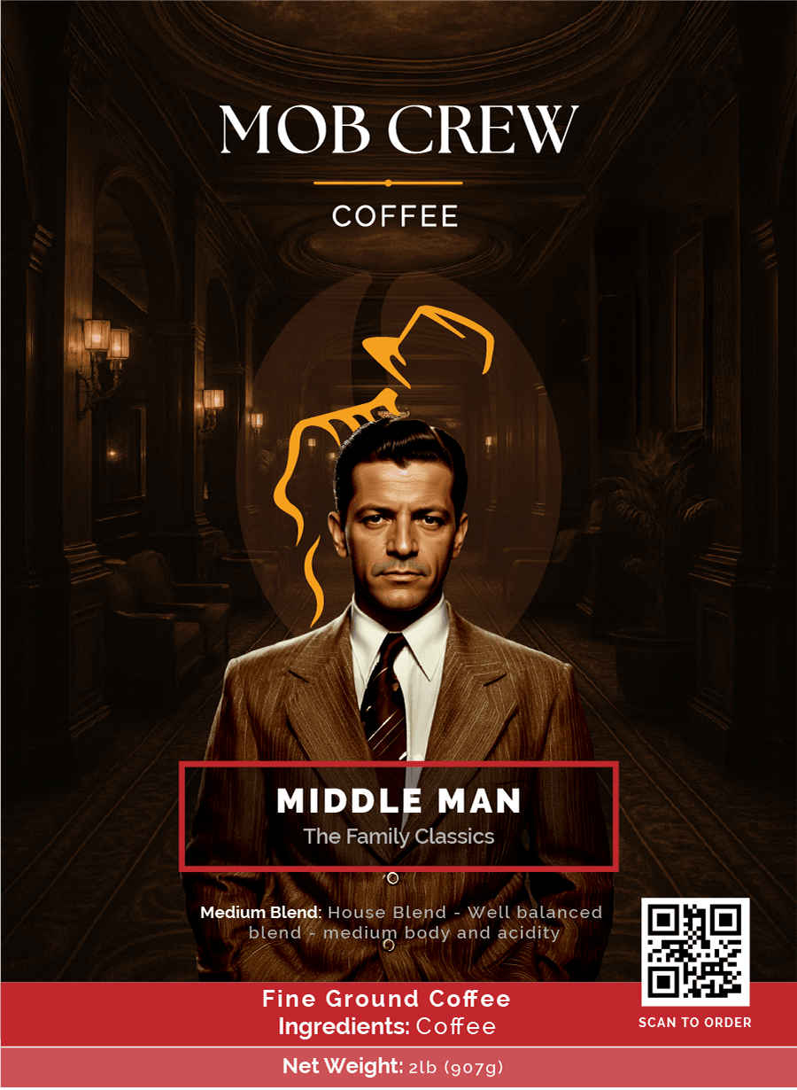 Middle Man coffee fine grind 2lb everyday brew harmonious flavor