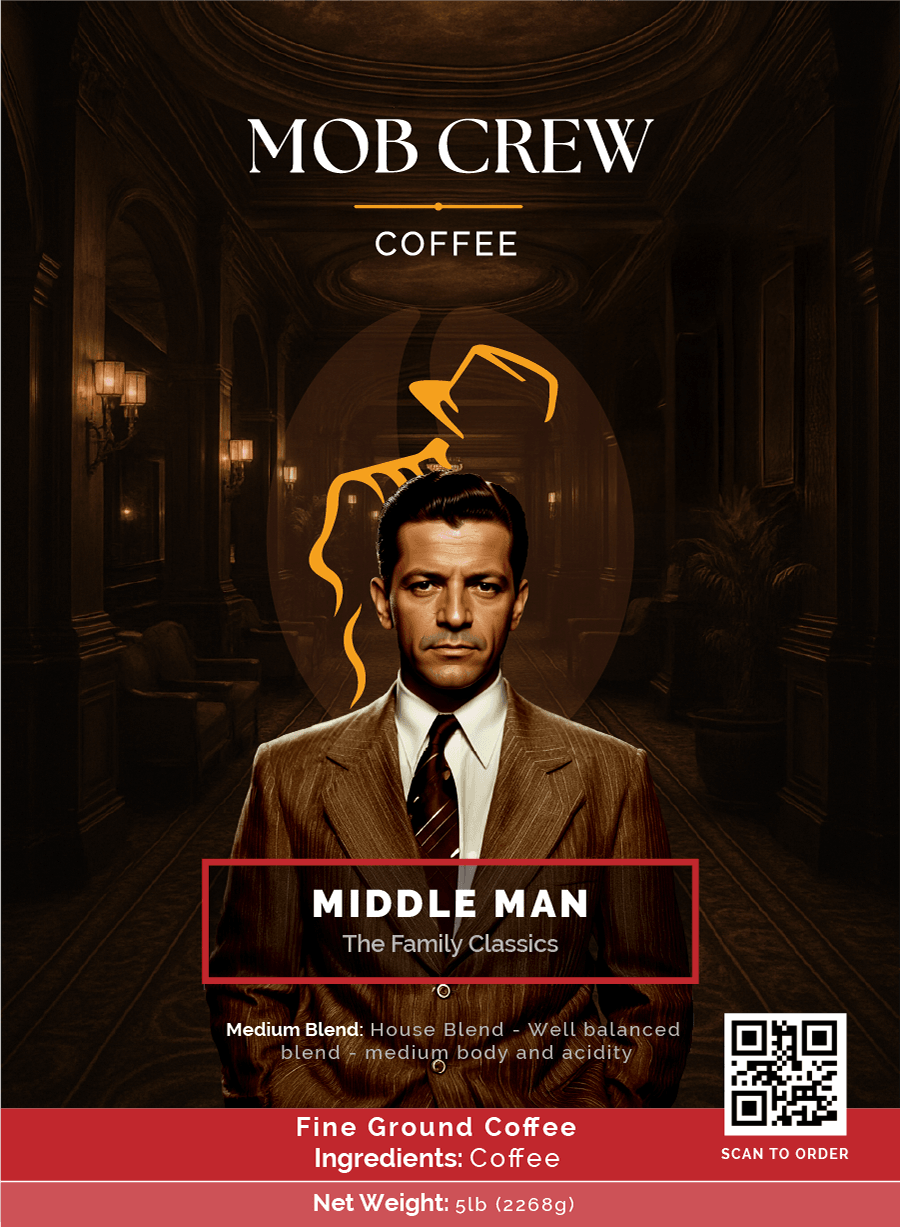 Middle Man coffee fine grind 5lb everyday brew harmonious flavor