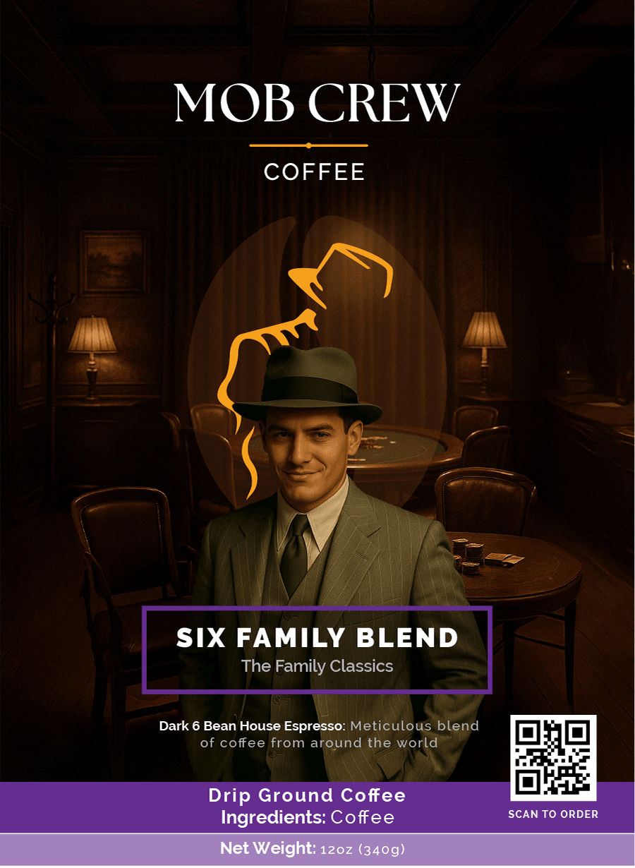 Six Family Blend coffee drip grind 12oz espresso roast rich flavor complex depth
