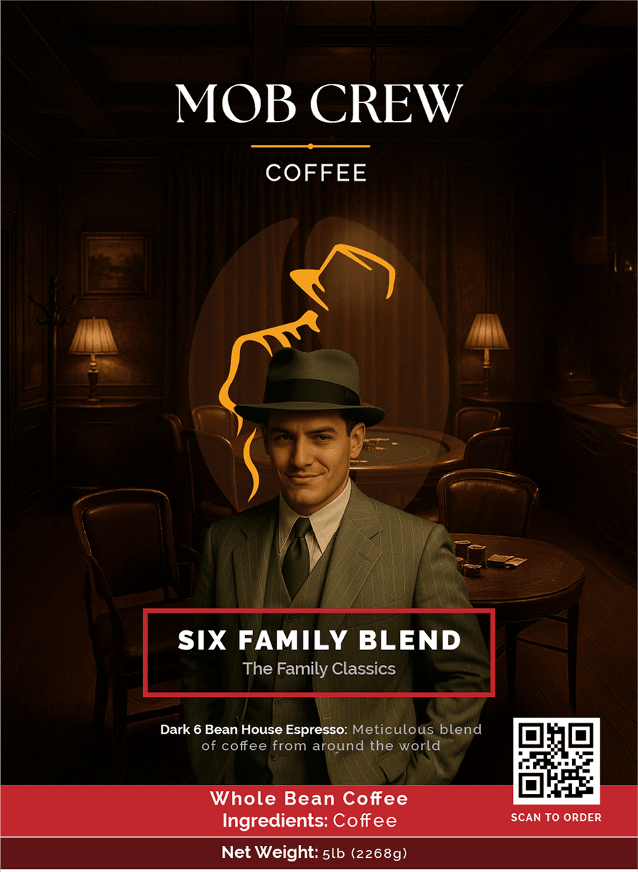 Six Family Blend whole bean coffee 5lb espresso roast premium dark blend