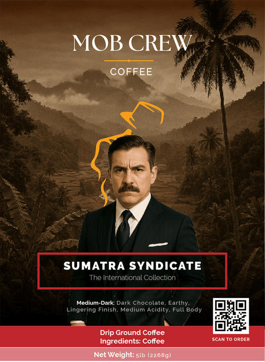 Sumatra Syndicate coffee drip grind 5lb single origin dark chocolate earthy notes