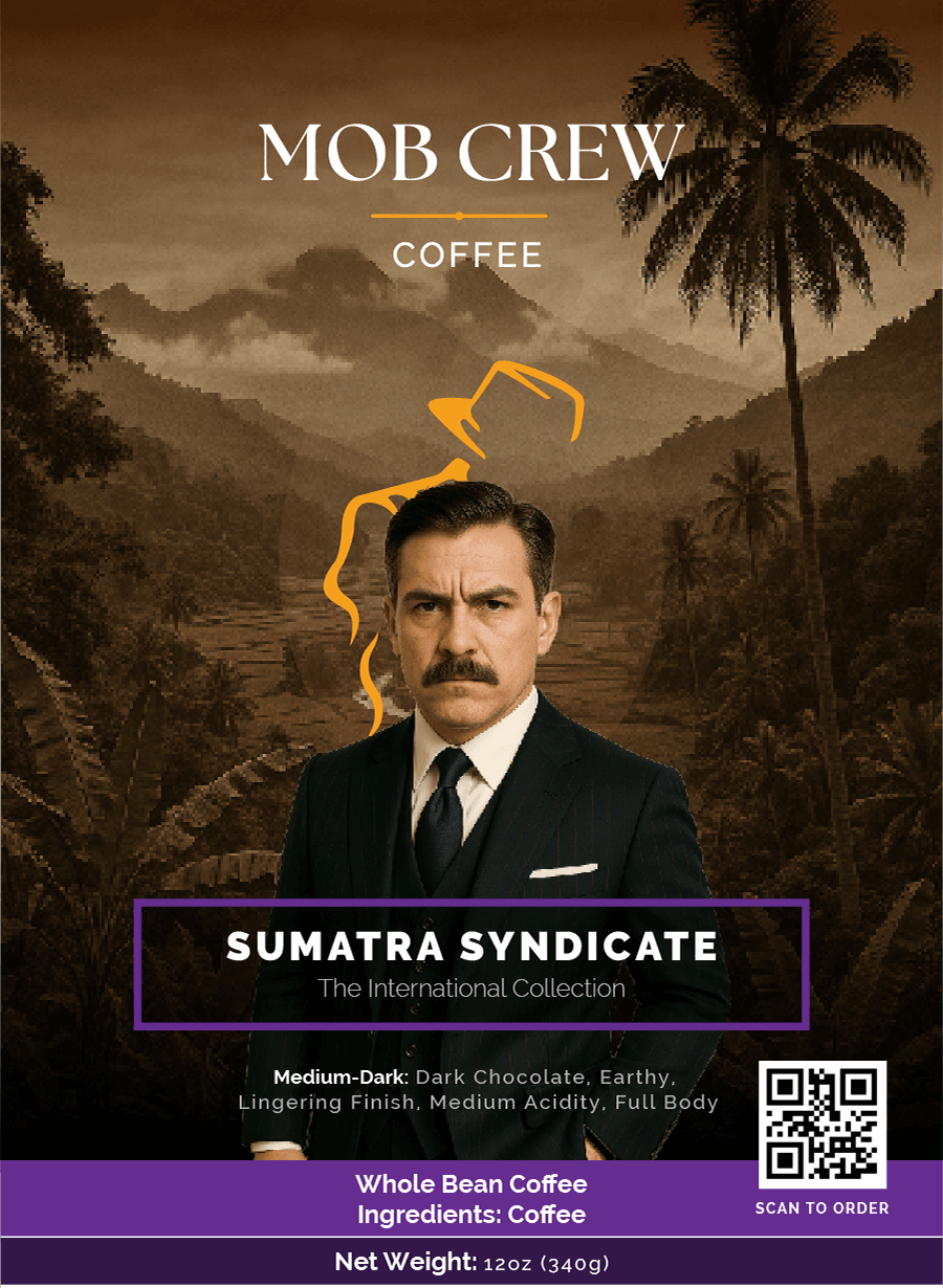 Sumatra Syndicate whole bean coffee 12oz single origin Indonesian premium beans