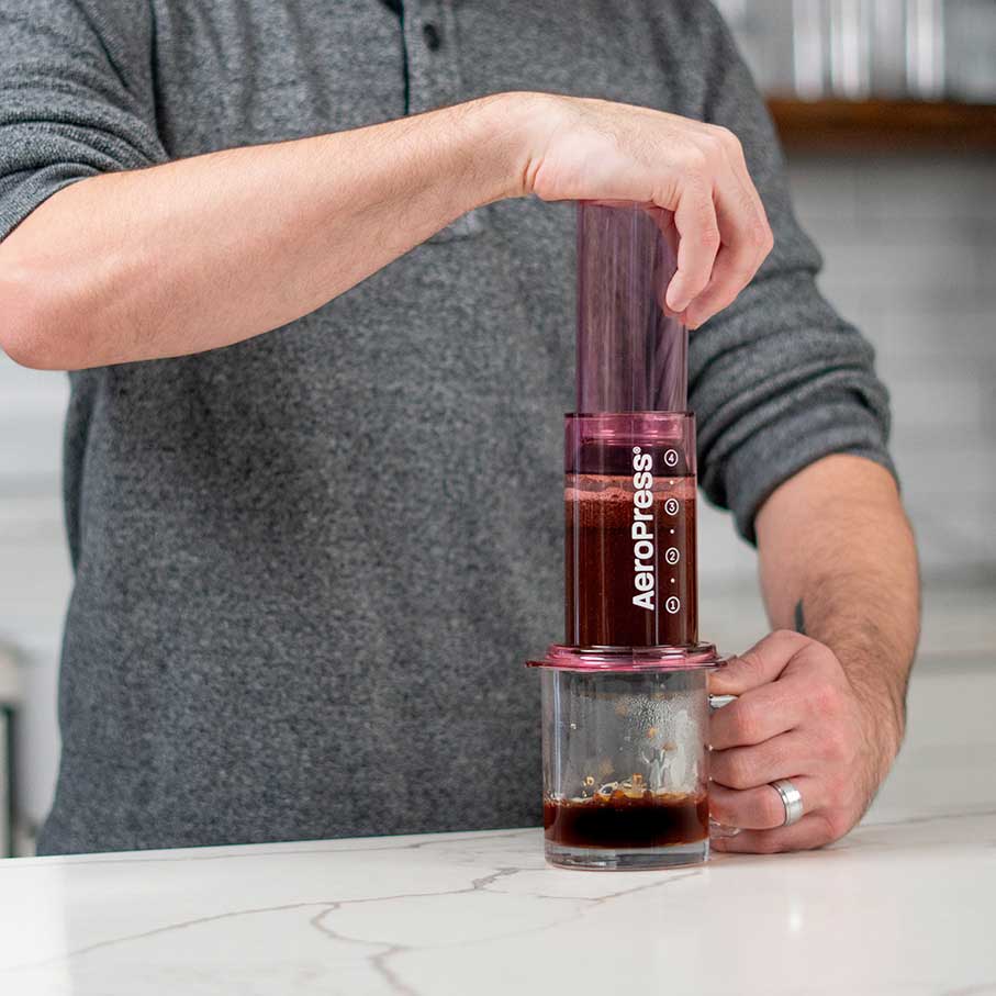 AeroPress Clear Coffee Maker - Pink
